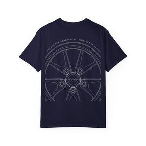 Porsche Fuchs Wheel Blueprint Tee