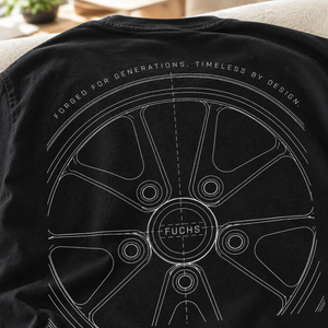 Porsche Fuchs Wheel Blueprint Tee