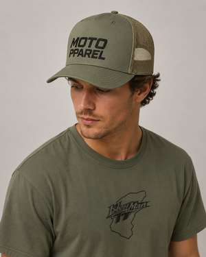 Motopparel Racing Logo Trucker Cap