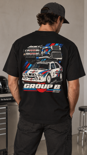 Lancia Delta S4 | Group B Rally T-Shirt | Motopparel Special Section Serial 002