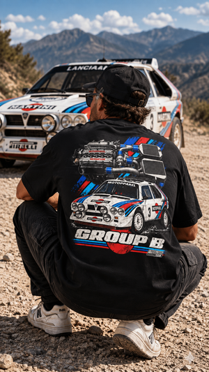 Lancia Delta S4 | Group B Rally T-Shirt | Motopparel Special Section Serial 002