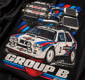 Lancia Delta S4 | Group B Rally T-Shirt | Motopparel Special Section Serial 002